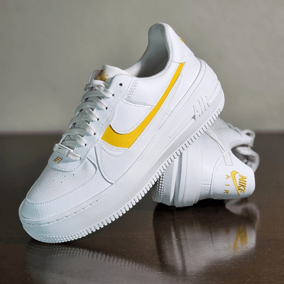 White platform hotsell air force 1