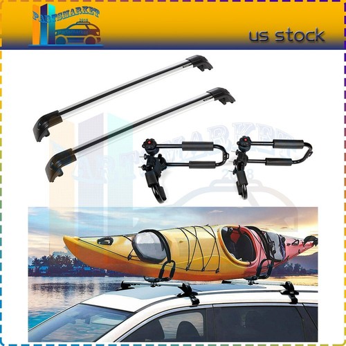 For 2015-2017 Kia Sorento Package 2x Crossbar Carrier + 4x Rack Kayak