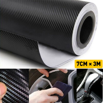 Carbon Fiber Sticker Sill Scuff Protector Cover Anti Scratch Strip Car Door Body