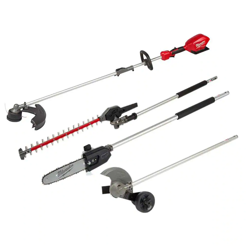 With Pole Saw Hedge Edger Attachments