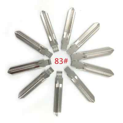 10pcs/lot Type 83# Metal Blank Uncut Flip KEYDIY/VVDI/JMD Remote Key Blade