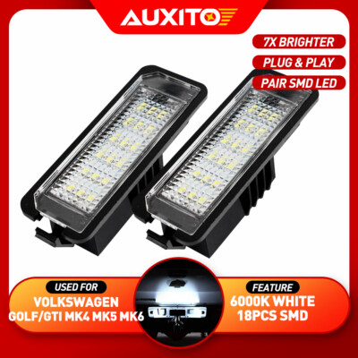 LED License Plate Light Tag Lamp For Volkswagen Golf/GTI MK4 MK5 MK6 Accessories