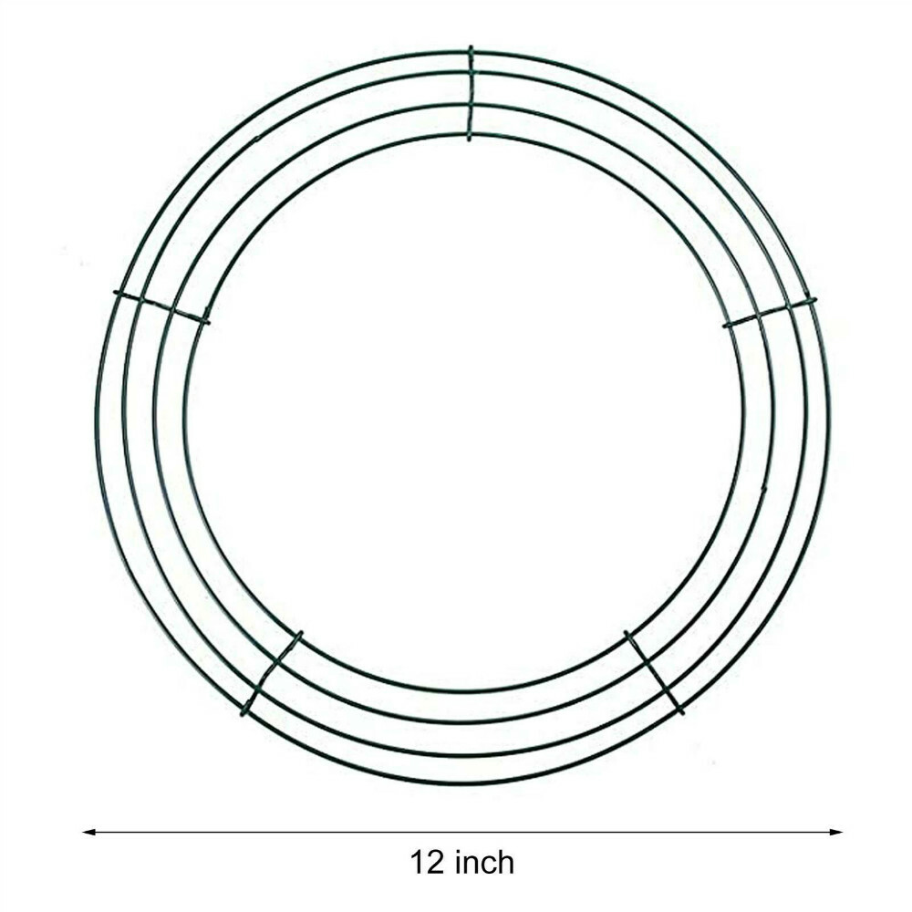 10/12/14inch Wire Wreath Frame Wreath Making Rings Festivals Party
