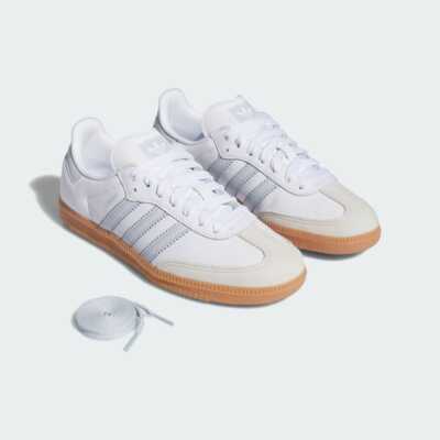 adidas Originals Samba OG White Halo Blue Unisex Sneaker IE0877 New