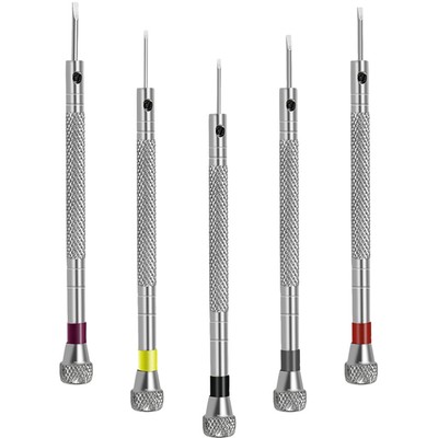  5 Pcs Flat-head Screwdriver Tool Jewelry Kit Watch Repair Jis Work