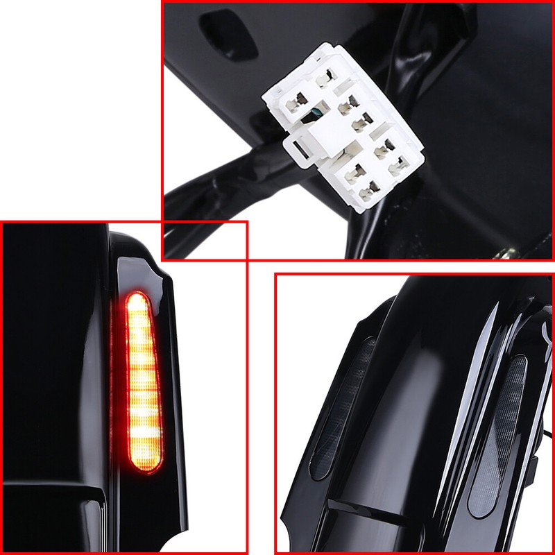 Dual Cut CVO Rear Fender System For Harley Touring Street Road