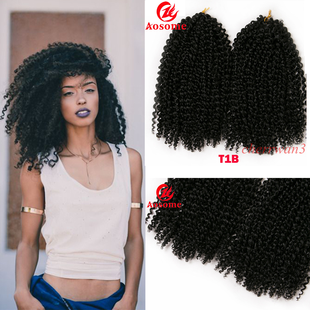 12 2pcs Set Kanekalon Twist Kinky Hair Extensions Mali Bob Afro