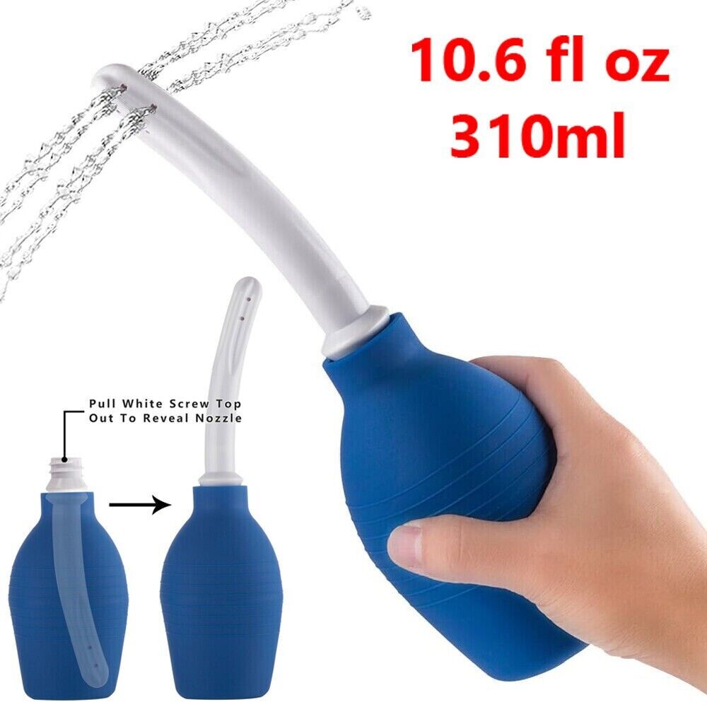 310ml Anal Vaginal Bulb Douche Colonic Irrigation Rubber Enema Bag Cleaner kit