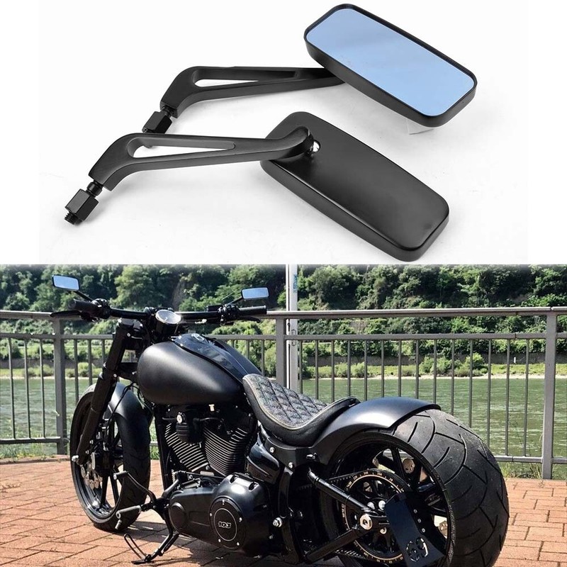 HARLEY-DAVIDSON エンパイアミラー ブラック ハーレー純正□エンパイア ミラー フルブラック HARLEY-DAVIDSON