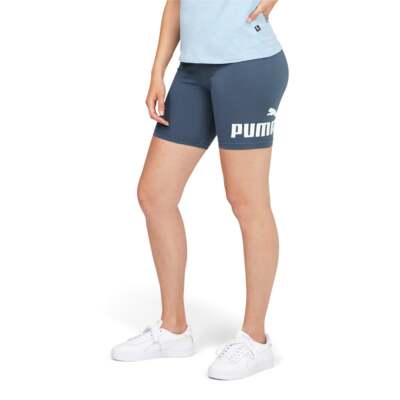 Женские серые повседневные спортивные шорты Puma Ess 7 дюймов с логотипом 84834718