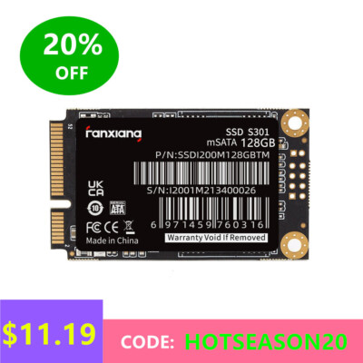 Fanxiang SSD mSATA 128GB Internal Solid State Drive 6Gb/s For PC/ Laptop 500MB/S