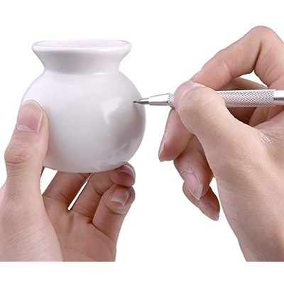 Tungsten Carbide Tip Scriber 6 Pack, Aluminium Etching Engraving Pen With Clip