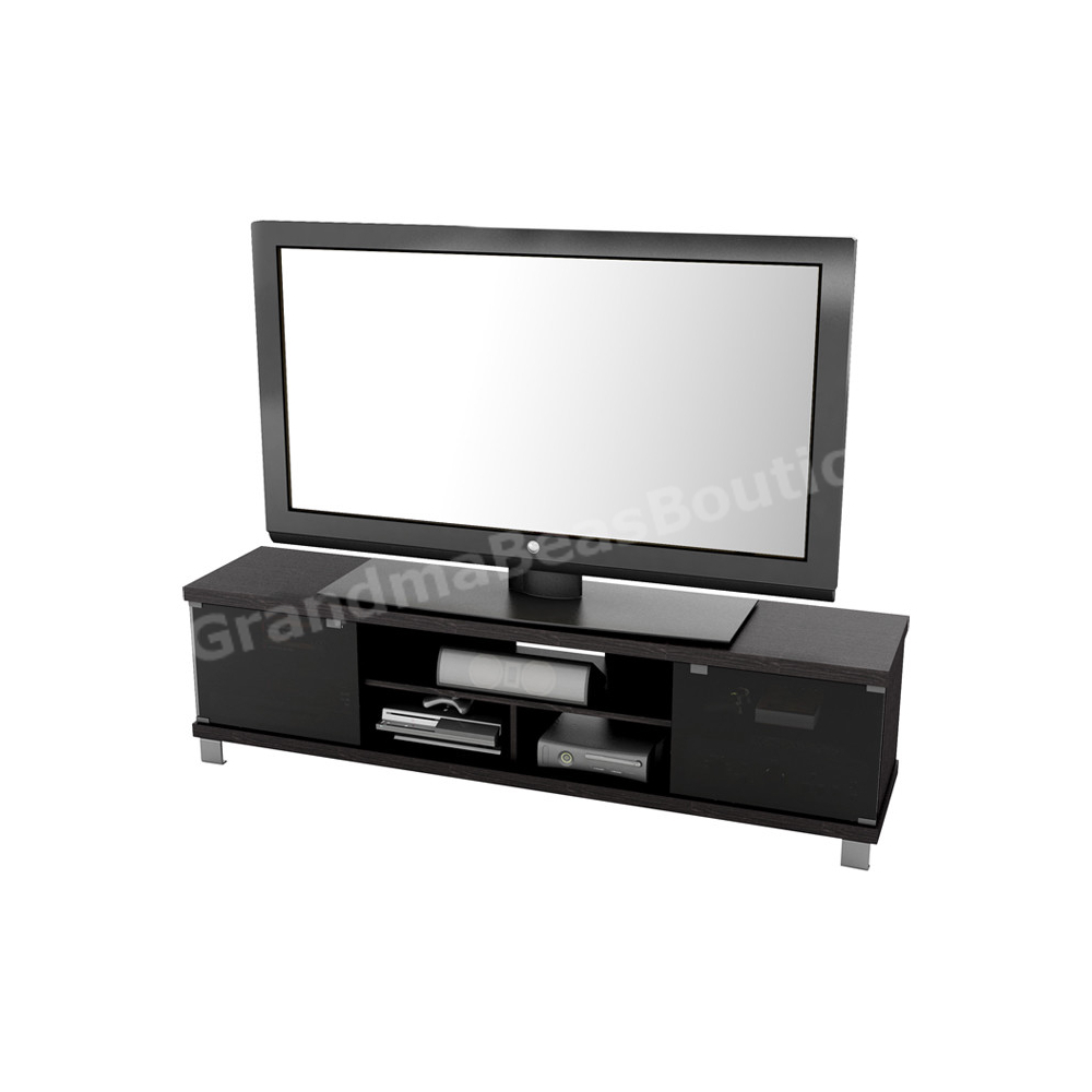 Extra Wide TV Stand Black Modern 71