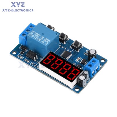 DC12V LED Display Digital Delay Timer Control Switch Relay Module PLC Automation