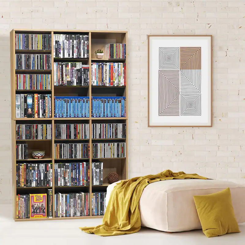 Adjustable Media Wall Storage Unit Shelf Rack Games Movie CD