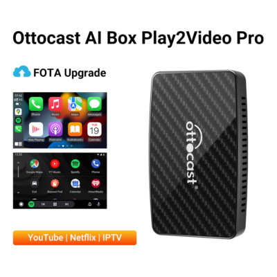 Ottocast AIBOX Play2Video Pro w/Wireless Carplay & Android Auto Car Video Player