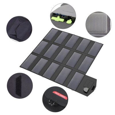 ALLPOWERS Portable Solar Panel 100W Sun Power Solar Charger Foldable For LapTop