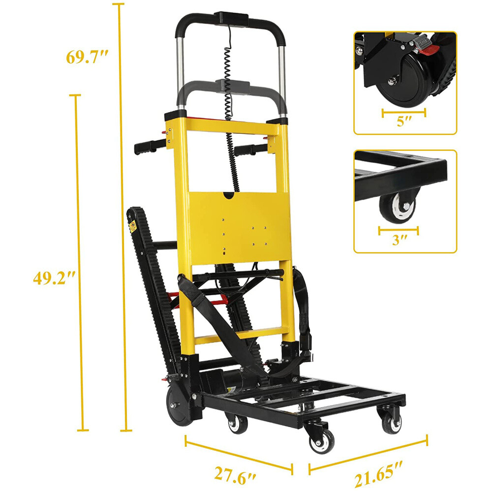 Electric Stair Climbing Hand Trucks Dolly 440Lbs Folding Electric Stair Climber