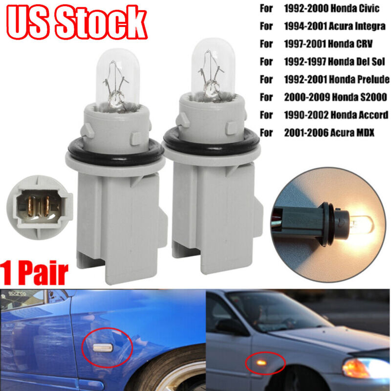 For Honda Civic Acura JDM Side Marker Light Socket Bulb DC For Honda Civic Acura JDM Side Marker Light Socket Bulb DC