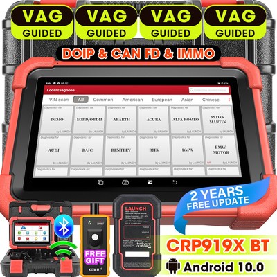 LAUNCH X431 CRP919X BT PRO Elite Bidirectional Car Diagnostic Scanner ECU Coding