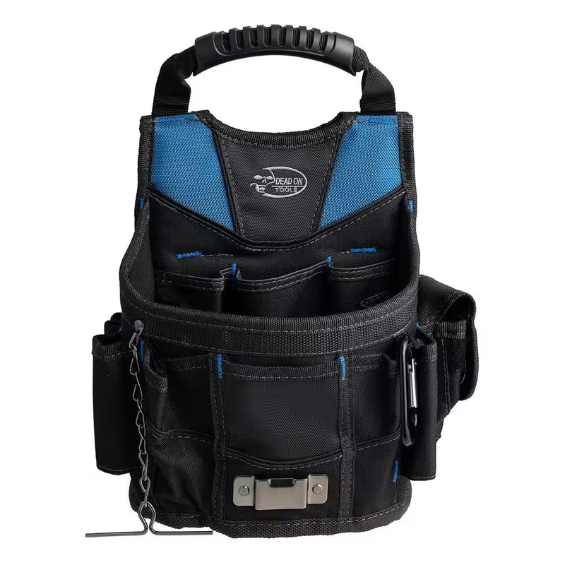 Dead On Tool Tote Utility Pouch 10 In Open Top Bag 13 Pocket Electrician
