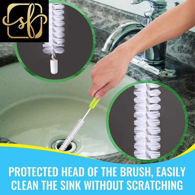 Bottle Cleaning Brush Set - Long Handle Bottle Cleaner for Washing Narrow Neck B
