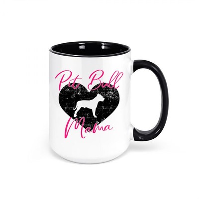 PIT BULL COFFEE MUG, Pit Bull Mama, DOG Mug, PET MUG, GIFT FOR HER MUG, Animals