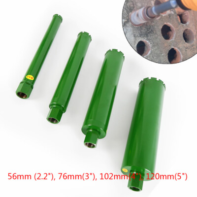 Core Drill Set Wet Diamond Concrete Core Drill Bit 4 Size: 2.2''/3''/4''/5'' Thread