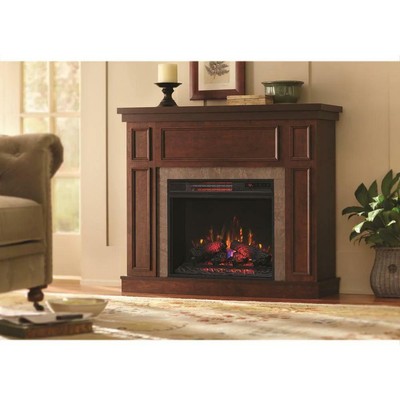 W/ Faux Stone Surround 43