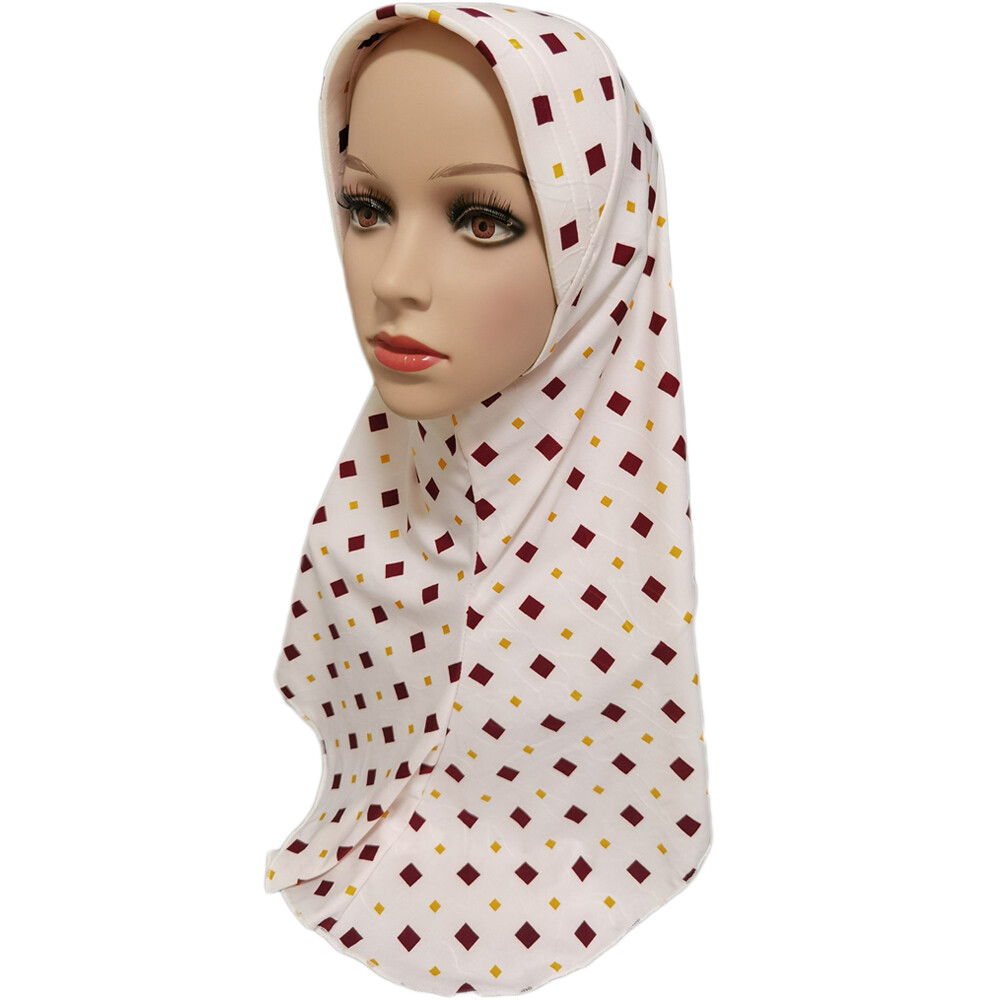 One Piece Turban Hijab Hat Muslim Women Prayer Headscarf Turban Amira Instant