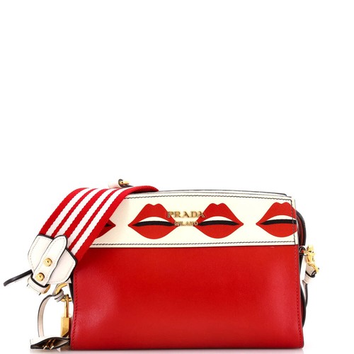 PRADA●レザーゴプレチェインショルダーバック 1BD235 Prada Crossbody Shoulder Bag Guitar Strap 1BD352 New | eBay