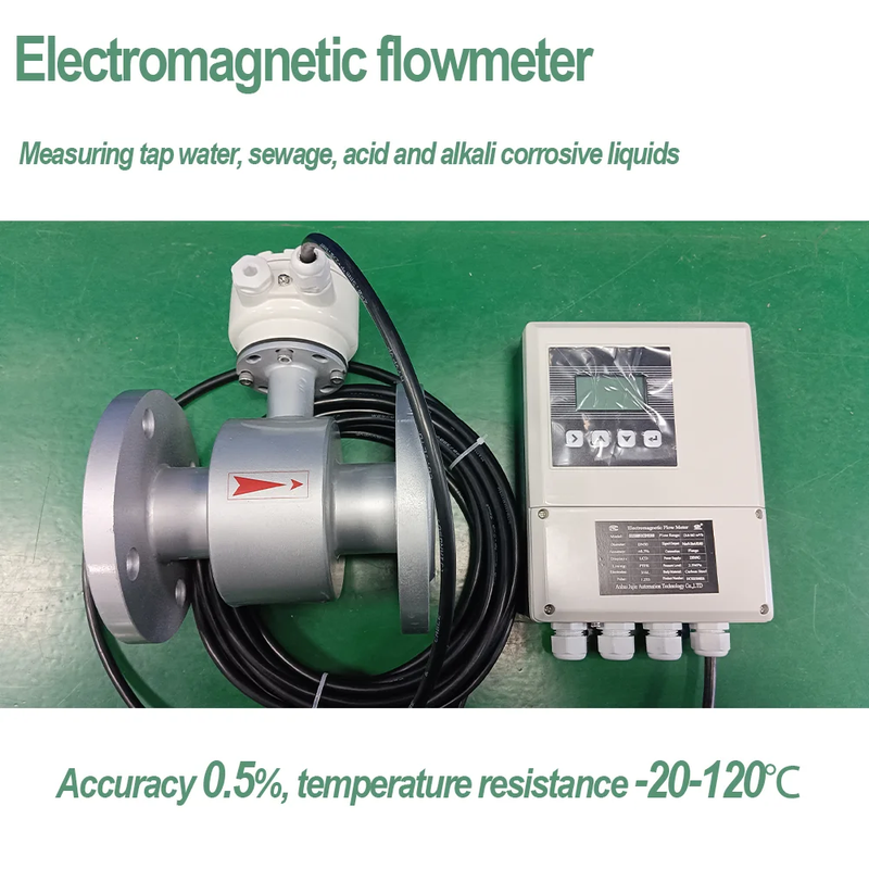 DN50 Splt Magnetic Flow Meter Pipeline SewageLiquid Electromagnetic FlowmeterChe
