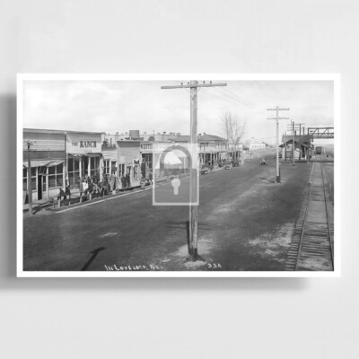 Street View Railroad Train Station Depot Lovelock Nevada NV Reprint