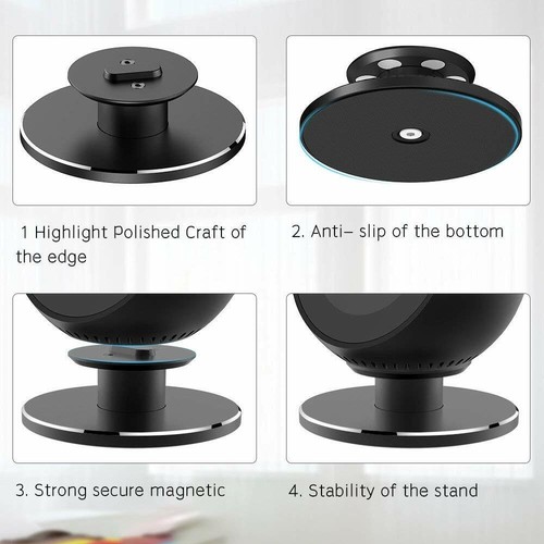 360°Rotation Bracket Base Stand for Echo Spot Smart Speaker Magnetic Adjustable