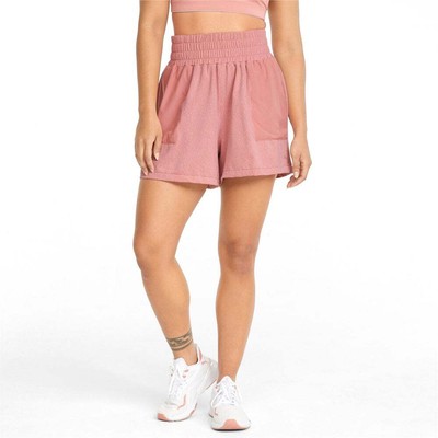 Puma Concept Knitted Mesh Training Shorts Womens Pink Casual 521627-24