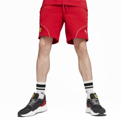Шорты с логотипом Puma Sf Race Мужские красные повседневные спортивные штаны 62379902