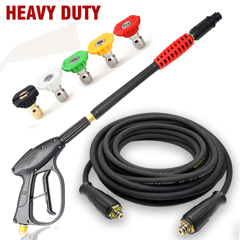 3000PSI High Pressure Car Power Washer Water Spray Gun Long Wand Nozzles Kit
