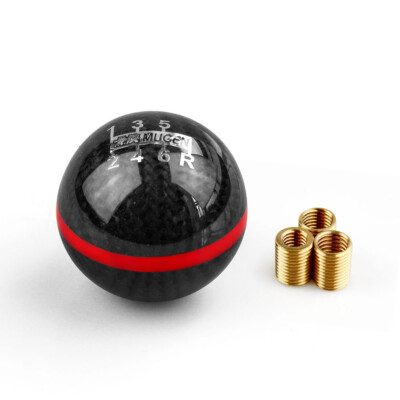 6 Speed Mugen Power Real Carbon Fiber Shift Knob Fit for CRZ S2000 FA5 FG2 SI