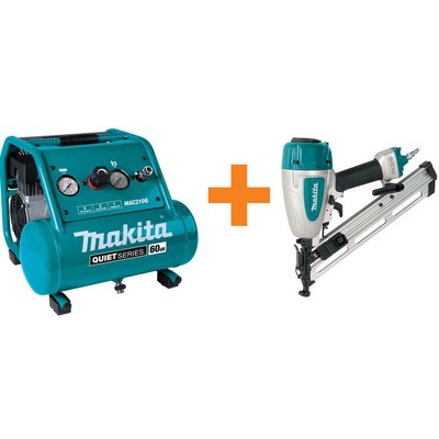 Oil Free 2 Gal 1 Hp W Angled Finish Nailer