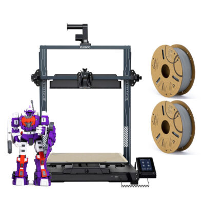 ELEGOO Neptune 4 Plu s FDM 3D Printer 500mm/s High-Speed 2 KG PLA Filament Grey
