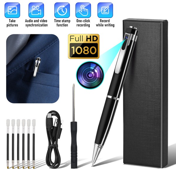 Hidden Cam Pocket Pen Camera 1080P HD Mini Body Video Recorder DVR Security USB - Image 103