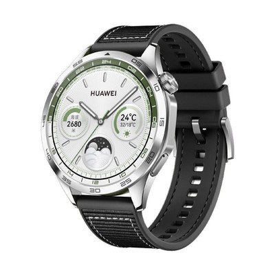 For Huawei Watch GT 4 3 Pro 2e 46mm Watch Band 22mm Rugged Nylon Silicone Strap