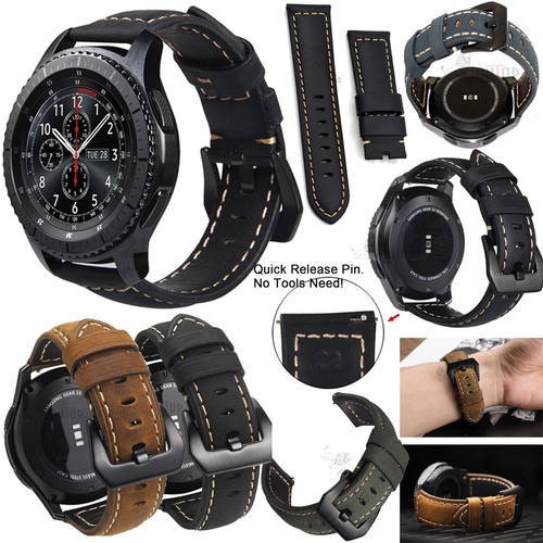 18mm For Fossil Sport Smartwatch 41mm Watch Band Stainless Steel Leather Strap | eBay
