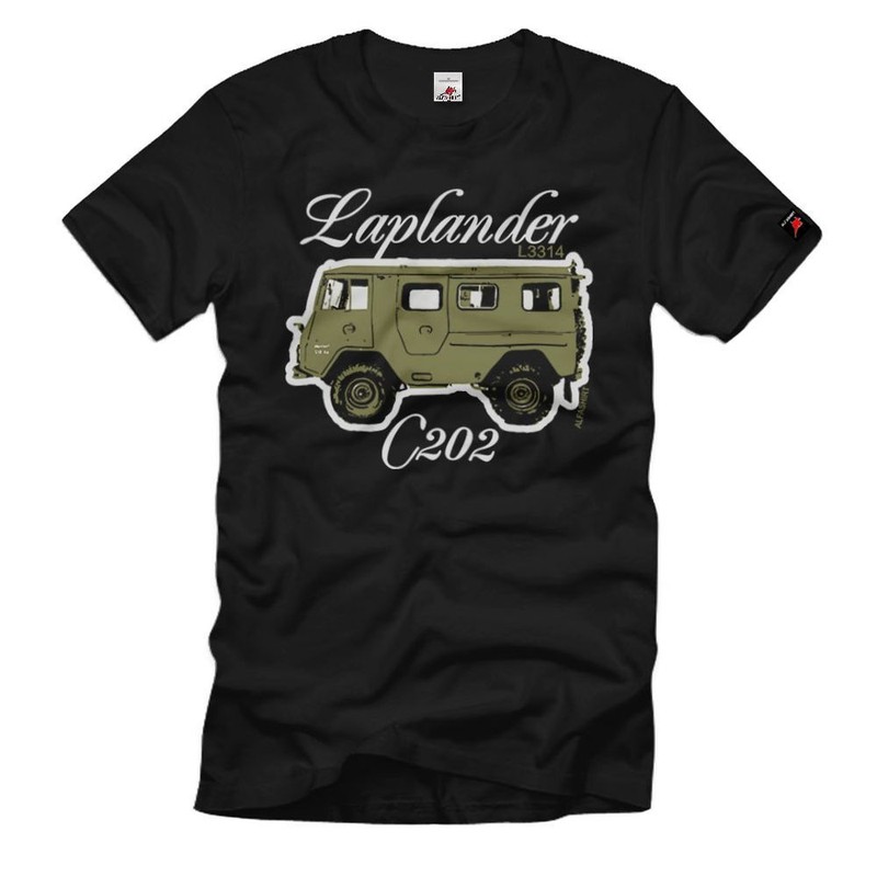 Laplander C202 L3314 Schweden GelÃ¤Ndewagen Valp Oldtimer Armee 4x4 T-Shirt#26099