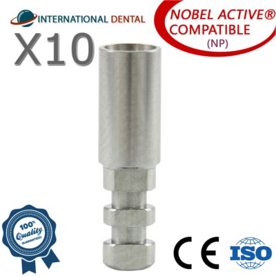 10 Standard Analog (NP) For Nobel Bi0care Active Hex, Dental Fixture Titanium