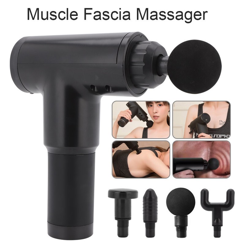 4 Köpfe Electric Massage Gun Massagepistole Massager Muscle Massagegerät