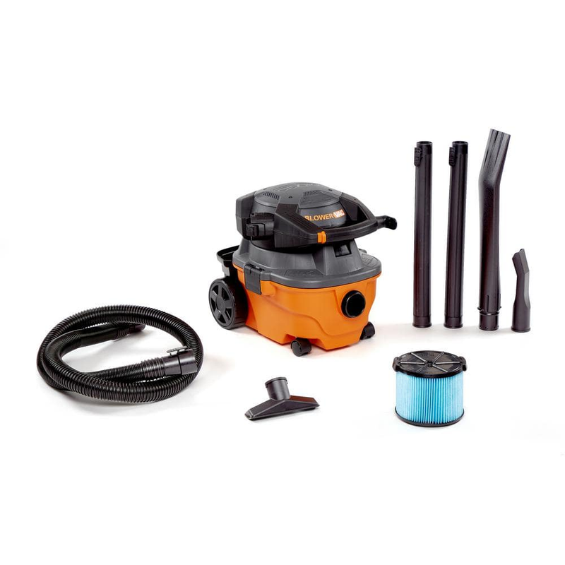 4 Gallon 6.0-Peak HP Wet/Dry Shop Vac Vacuum with Detachable Blower Dust Filter