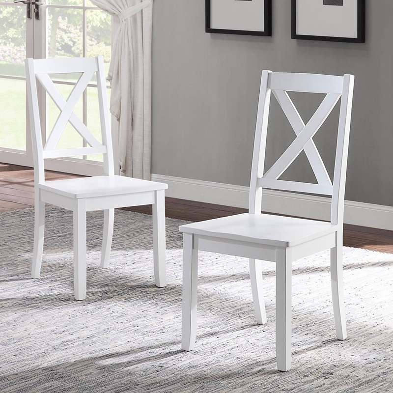 Maddox Cross Back Dining Chairs Crossing Kitchen Chairs Modern Farmhouse Design