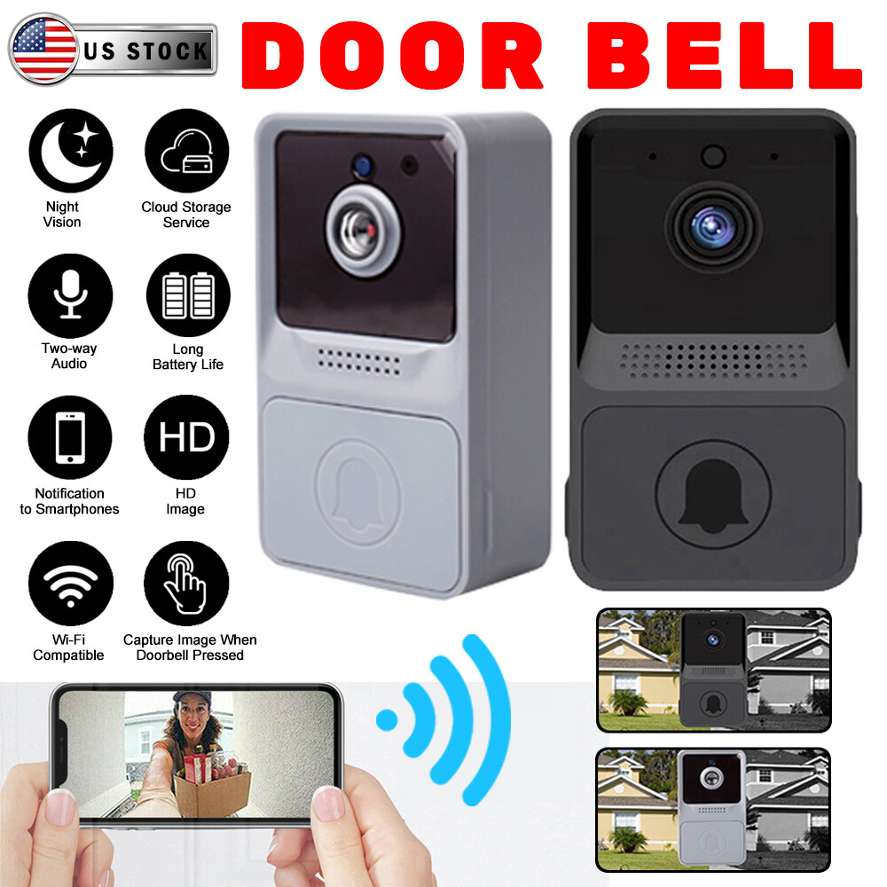 Smart Wireless WiFi Video Doorbell Phone Door Ring Intercom Security Camera Bell