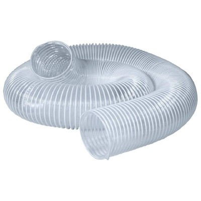 70221 6'' x 10' PVC Dust Collection Hose for Dust Collector for Woodworking an...